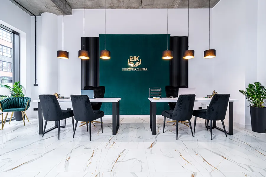 Wnętrze biura PJK Ubezpieczenia